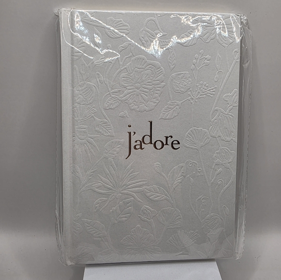 Dior Elegant J'adore Floral Embossed Journal Notebook Diary NWT Authentic GWP - Picture 1 of 3